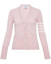 Thom Browne - Cardigan À Col V - Lyst