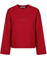 Giada Benincasa - Ciao Amore Embossed-Logo Sweatshirt - Lyst