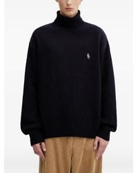 Sporty & Rich - Roll-Neck Embroidered Sweater - Lyst