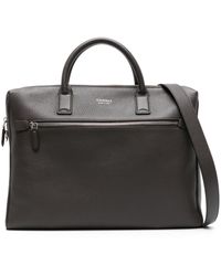 Canali - Grained Leather Briefcase - Lyst