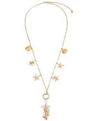 Self-Portrait - Seashell Pearl Necklace - Lyst