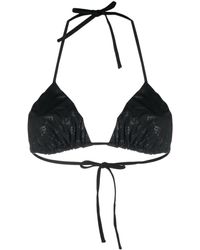 MISBHV - Monogram-print Halterneck Bikini Top - Lyst