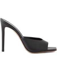 Paris Texas - 105Mm Square Toe Heeled Sandals - Lyst