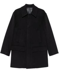 Lardini - Peggy Concealed-Front Virgin Wool Coat - Lyst