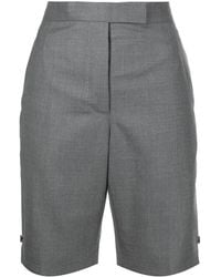 Thom Browne - Tailored High-Waist Shorts - Lyst