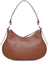 Coccinelle - Sac Porté Épaule En Cuir Grainé À Poche - Lyst