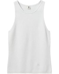 THE GARMENT - Logo-Embroidery Ribbed Top - Lyst