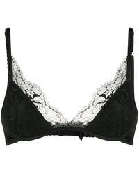 Fleur Of England - Lace-Embellished Plunge Bra - Lyst