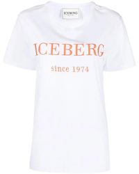 Iceberg - Logo-Print Short-Sleeve T-Shirt - Lyst