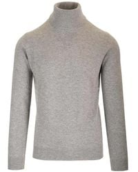 Al Duca d'Aosta - Ribbed-Trim Cashmere Sweater - Lyst