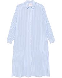 Mc2 Saint Barth - Vestido camisero a rayas - Lyst