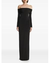 2310 STUDIO - Off-Shoulder Long-Sleeve Maxi Dress - Lyst