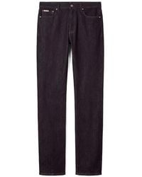 Calvin Klein - Logo-Patch Straight-Leg Jeans - Lyst