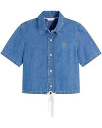 Tommy Hilfiger - Drawstring-Hem Short-Sleeve Shirt - Lyst
