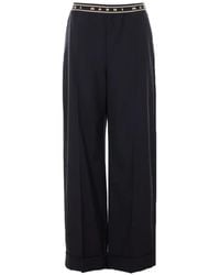 Marni - Elasticated Logo-Band Trousers - Lyst