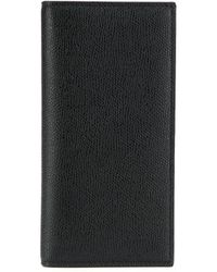Valextra - Pebbled Bi-fold Wallet - Lyst