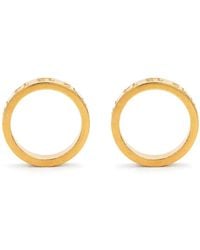 Maison Margiela - Numerical Engraved Hoop Earrings - Lyst