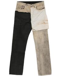 Rick Owens - Vaqueros Con Diseño Patchwork - Lyst