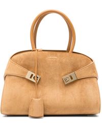 Ferragamo - Hug Small Leather Handbag - Lyst