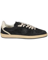 Philippe Model - Pgal Suede Logo-Patch Sneakers - Lyst