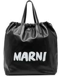 Marni - Gusset Logo-print Backpack - Lyst