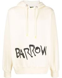 Barrow - Logo-print Drawstring Hoodie - Lyst