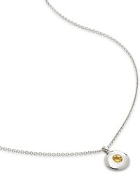 Monica Vinader - November Citrine Birthstone Necklace - Lyst