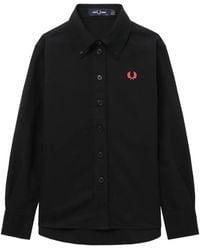 Fred Perry - Logo-Embroidery Shirt - Lyst