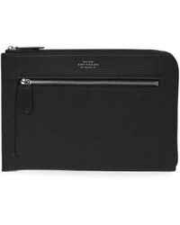 Smythson - Ludlow-Leather Travel Organiser Pouch - Lyst