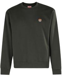 KENZO - Tiger-Embroidered Crew Neck Sweatshirt - Lyst