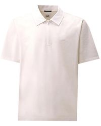 C.P. Company - Metropolis Series Mercerized Jersey Short Sleeve Half Zip Polo - Lyst