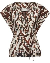 Pierre Louis Mascia - Top A Portafoglio Pied-De-Poule Con Stampa - Lyst