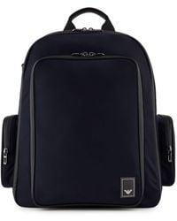 Emporio Armani - Logo Backpack - Lyst