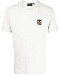 Belstaff - T-Shirt mit Logo-Patch - Lyst