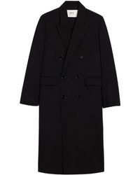 Ami Paris - Double-breasted Wool Coat - Lyst