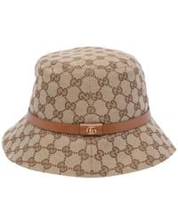Gucci - Hoed Met Gg-Canvas - Lyst