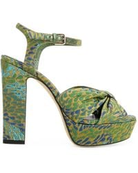 Jimmy Choo - Heloise Knotted Platform Sandals - Lyst