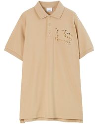 Burberry - Winslow Polo Shirt In Organic Piqué With Ekd - Lyst