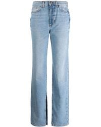 Twinset - High-Rise Straight-Leg Jeans - Lyst