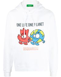 DSquared² - One Life One Planet Hoodie - Lyst