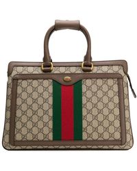 Gucci Ophidia GG Rectangular Backpack - Brown