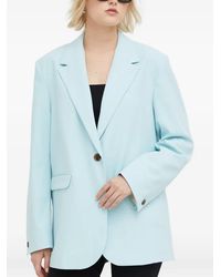 Samsøe & Samsøe - Notched-Lapel Buttoned Blazer - Lyst