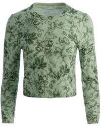 Alice + Olivia - Carson Floral-Print Cardigan - Lyst