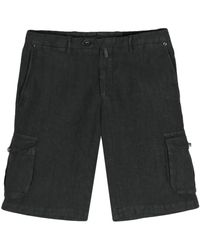 Kiton - Chambray-Shorts Aus Leinen - Lyst