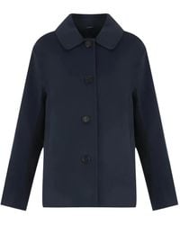 Max Mara - Chaqueta con cierre de botón y cuello - Lyst