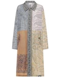 Pierre Louis Mascia - Integmosfre Patchwork Paisley-Print Coat - Lyst