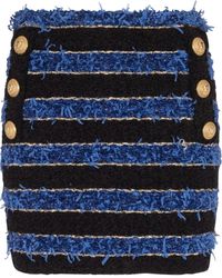 Balmain - Falda de tubo con detalle de botones - Lyst
