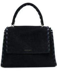 Orciani - Braided-Trim Suede Tote Bag - Lyst