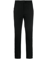 Maison Close - Lace-stripe Virgin-wool Blend Tailored Pants - Lyst