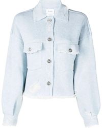 Barrie - Fringed Denim Jacket - Lyst